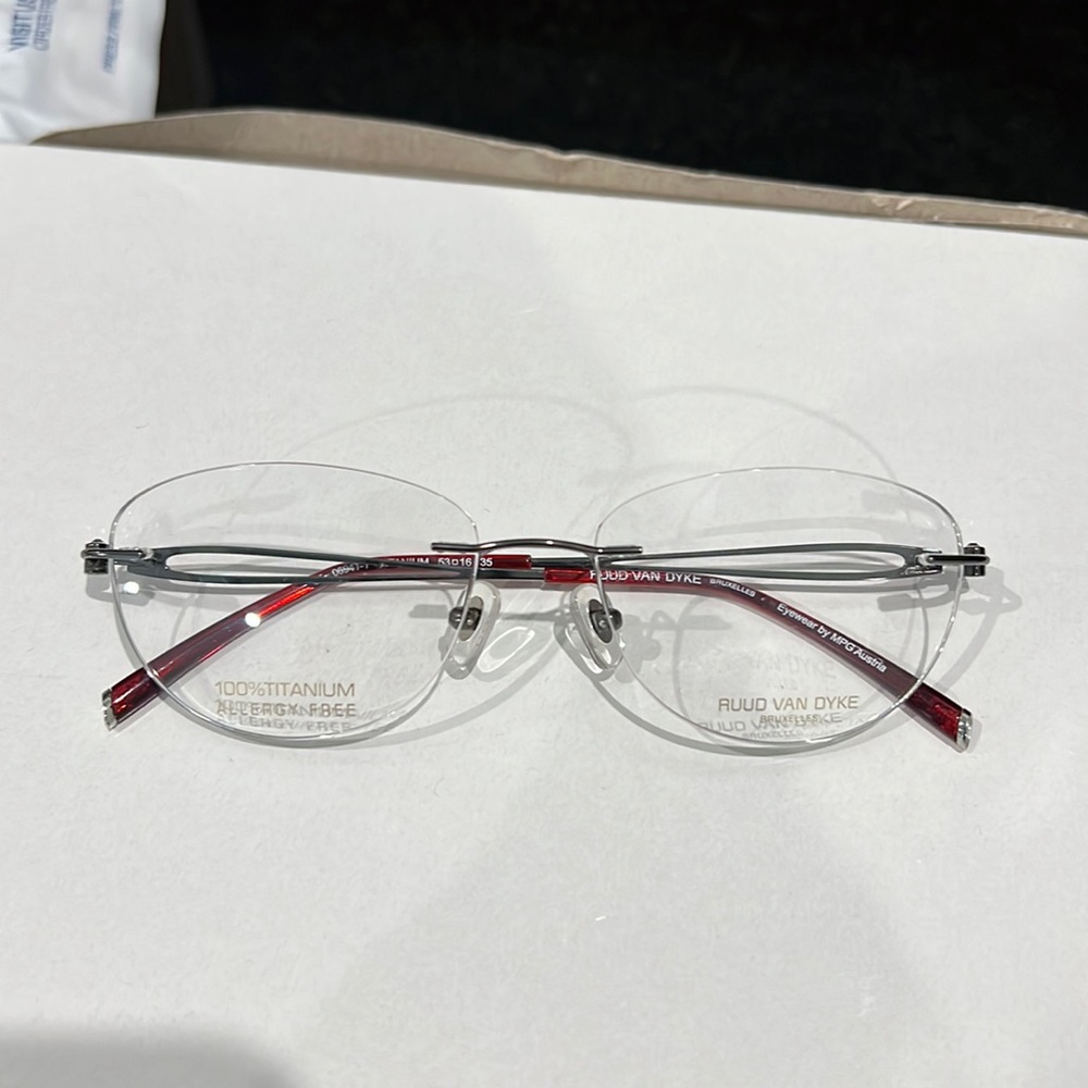 Brand new Authentic Titanium Allergy Free Ruud Van Dyke Eyeglasses
